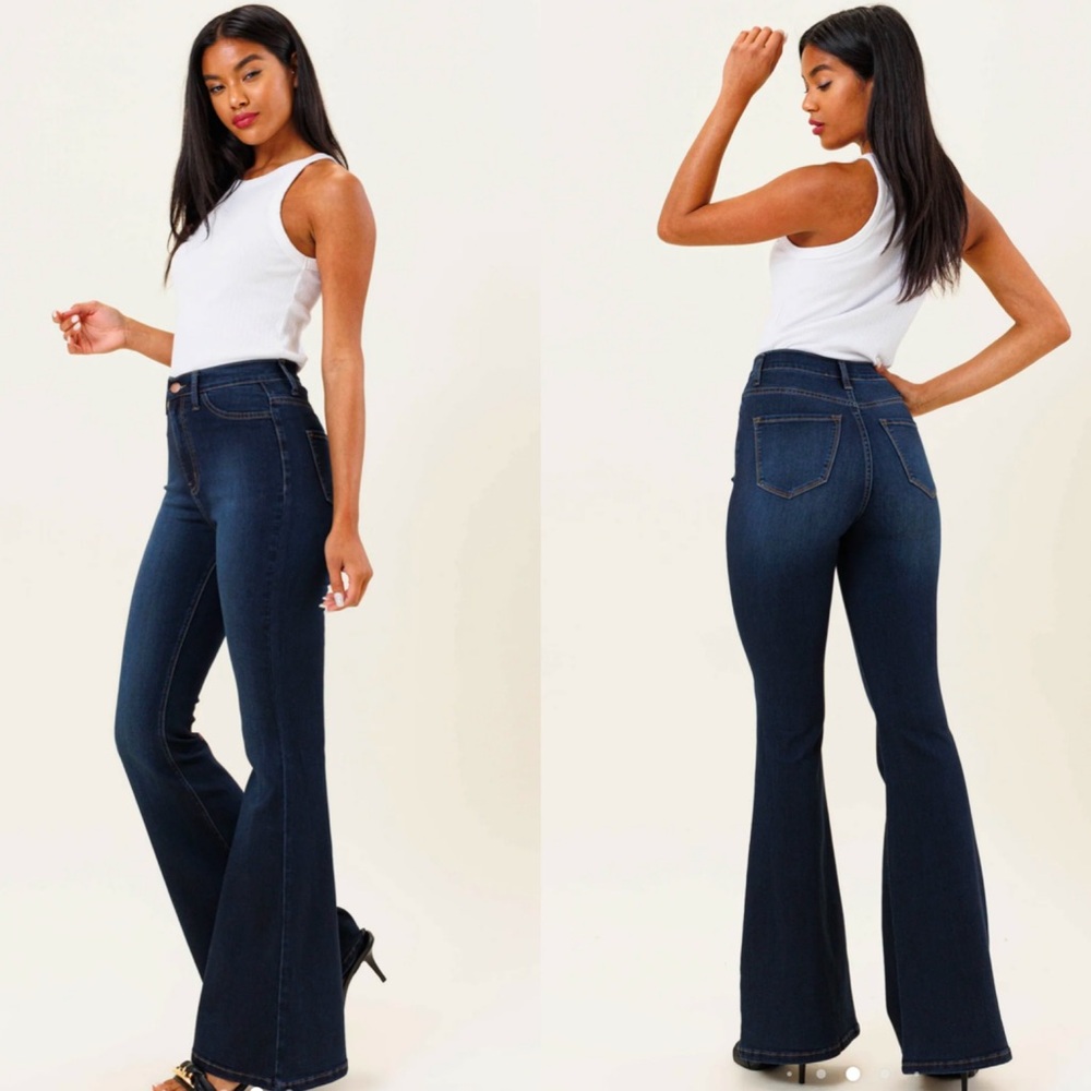 Vibrant M.i.U Tall Bell Flare Jeans - Picture 7 of 16